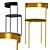 Elegant Metal Chairs by ALIBERA 3D model small image 1