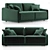 Toronto Sofa: Stylish & Comfortable 3D model small image 1