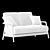 Alison Flexform Outdoor Sofa 3D model small image 7