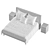 Luxury Sleep Oasis: Hotel Bed 3D model small image 3