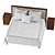 Luxury Sleep Oasis: Hotel Bed 3D model small image 8