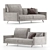 Elegant James Sofa: Frigerio Salotti 3D model small image 1