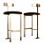 Hollis Bar Stool: Sleek and Stylish Seating Solution 3D model small image 1