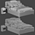 Vision Palladium Bed: Unparalleled Comfort and Style 3D model small image 11