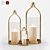Exquisite Brass Lanterns: Set the Perfect Ambiance 3D model small image 1