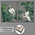 Duo of Wall Paintings with 4 Frame Options 3D model small image 1