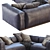 Modern Flexform Lario Sofa 3D model small image 3