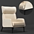 Modern Hidea Lounge Chair: Stylish & Comfortable 3D model small image 1
