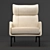 Modern Hidea Lounge Chair: Stylish & Comfortable 3D model small image 3
