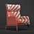 Modern Hidea Lounge Chair: Stylish & Comfortable 3D model small image 4