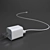 Fast Charging iPhone Charger 3D model small image 1