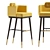 Mid-century Inspired Bar Stool 3D model small image 1