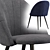 Parisian Velvet Chair 3D model small image 2