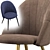 Parisian Velvet Chair 3D model small image 4