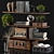 Elegant Shelf Decor Set 3D model small image 2