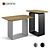 Gloster Clamp - Stylish Teak and Aluminum Table 3D model small image 1