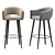 Elegant Grace Barstool with Height 750mm 3D model small image 2