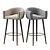 Elegant Grace Barstool with Height 750mm 3D model small image 3