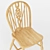 Vintage Windsor Wood Chair 3D model small image 3