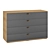 Modern Oak Chest of Drawers 3D model small image 1