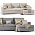 Modern Corner Sofa Karato 02 3D model small image 2