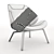 Contemporary Comfort in Armchair Eden 3D model small image 2