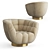 Luxury Essex Lounge Armchair 3D model small image 1