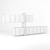 Elegant Ohm Wall Cabinet Set 3D model small image 2