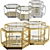 Eichholtz Sax Coffee Tables: Set of 4 3D model small image 1