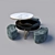 Elegant Chaji Coffee Table 3D model small image 2