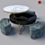 Elegant Chaji Coffee Table 3D model small image 5