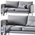 Auburn Sofa: Modern Comfort in Auburn 3D model small image 4