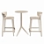 Modern Vondom Mari-Sol Table & Africa Bar Stool 3D model small image 3