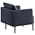 Stylish Auburn Chair - Elegant Comfort 3D model small image 2
