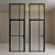 Versatile Glass Door Partition 3D model small image 2