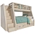Belden Stair Loft Bed - Space-Saving Solution 3D model small image 2