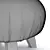 Piccolo Party Pouf: Stylish and Compact Office Seating 3D model small image 3