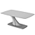 Elegant Extendable Glass Dining Table 3D model small image 4