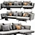 Contemporary B&B Italia SAKE Chaise Lounge 3D model small image 1