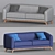 Elegant Corona Sofa: 2 Fabric Options 3D model small image 2