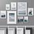 Multicolor Photo Frames Set 3D model small image 1