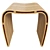 Relax in Style: Bamboo Spa Stool 3D model small image 2