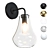 Elegant Teardrop Wall Sconce 3D model small image 1