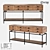 LoftDesign 7331: Stylish Wood and Metal Console 3D model small image 1