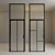 Modular Glass Partition: Versatile Design, Metal Frame 3D model small image 2