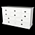 Oxford 10-Drawer Chest 3D model small image 2