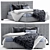 Modern Ligne Roset Nador Bed 3D model small image 1