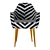Zebra Pattern Chair 3D model small image 2
