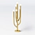 Title: Radiant Brass Cacti Lamp 3D model small image 1