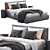 Scott Bed: Sleek and Stylish Sleeping Solution 3D model small image 1